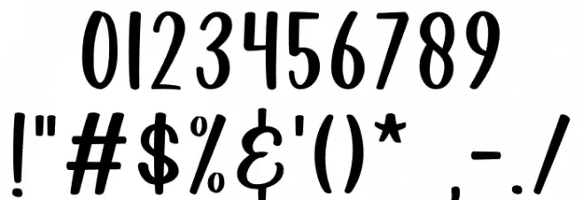 Pinky Promise Font OTHER CHARS