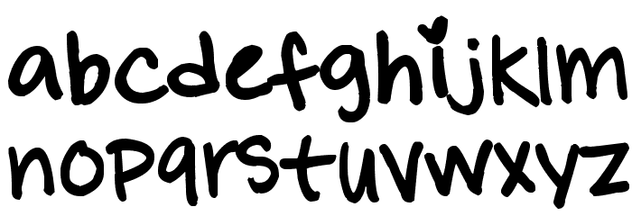 Pinky Promise Font LOWERCASE