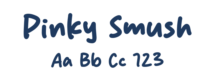 Pinky Smush Font Preview