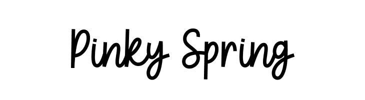 Pinky Spring  les polices de caractères gratuit tlcharger