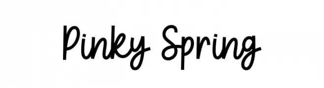 Pinky Spring  Fuentes Gratis Descargar