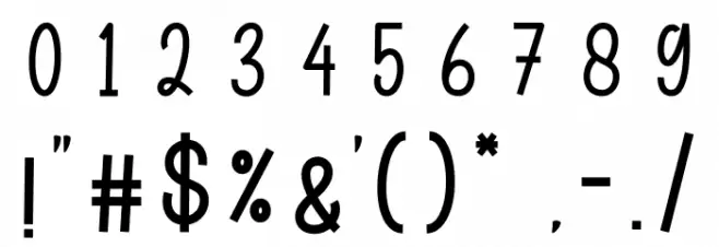 Pinky Spring Font OTHER CHARS