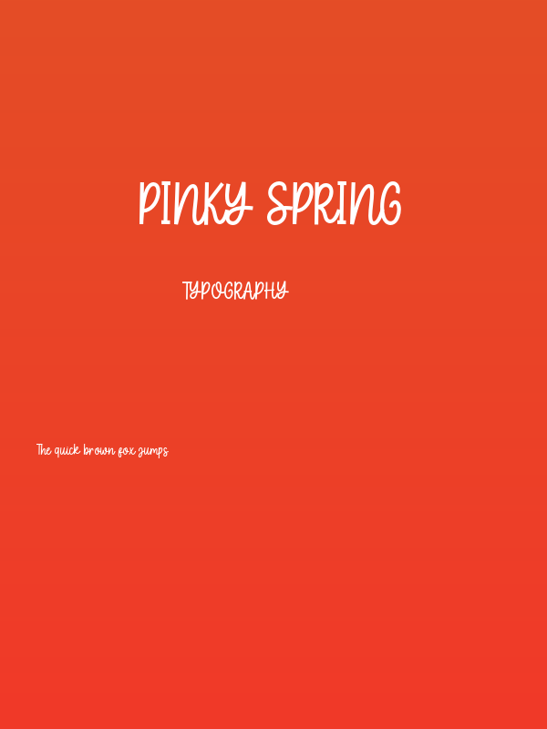 Pinky Spring Poster