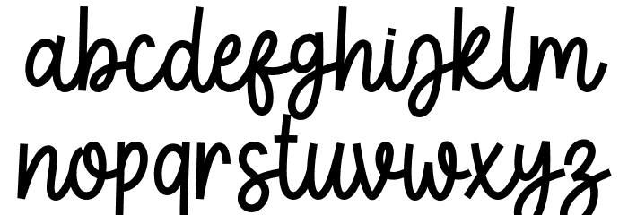 Pinky Spring Font LOWERCASE