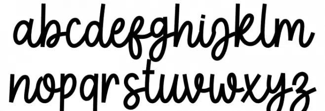 Pinky Spring Schriftart Kleinbuchstaben