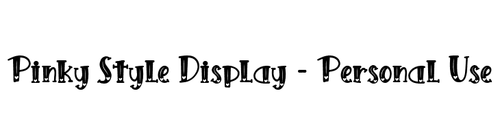 Pinky Style Display - Personal Use  font caratteri gratis