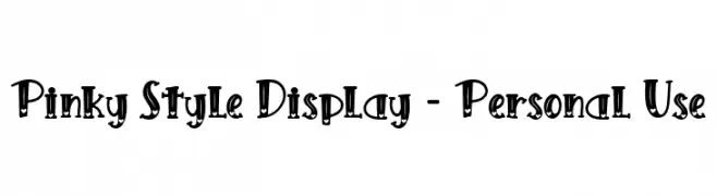Pinky Style Display - Personal Use  baixar fontes gratis