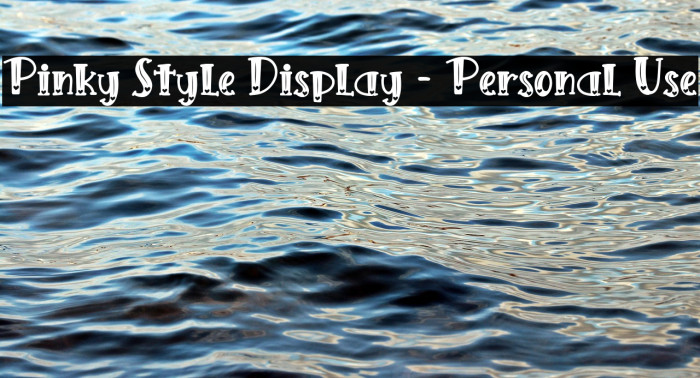 Pinky Style Display - Personal Use Example 1