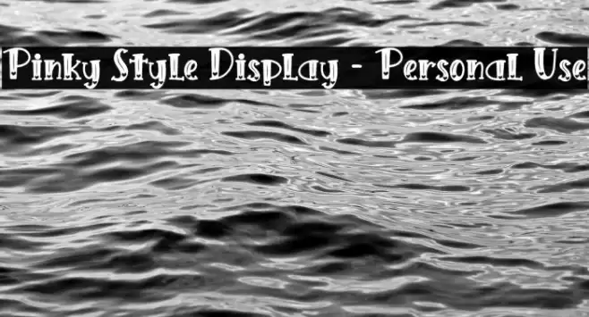 Pinky Style Display - Personal Use Font examples