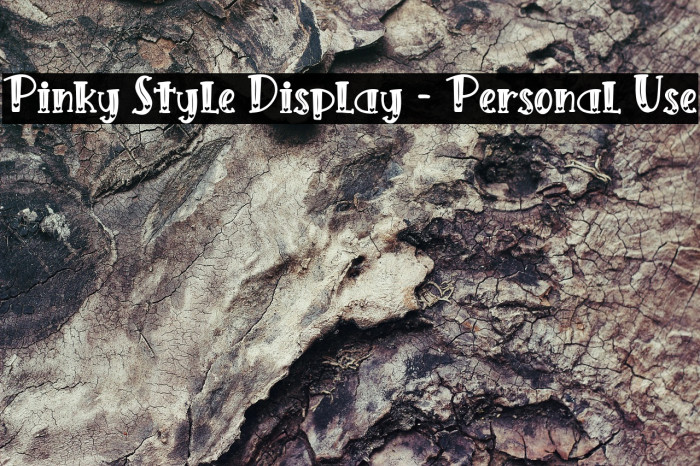 Pinky Style Display - Personal Use Example 3