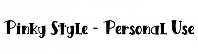 Pinky Style - Personal Use  Fuentes Gratis Descargar