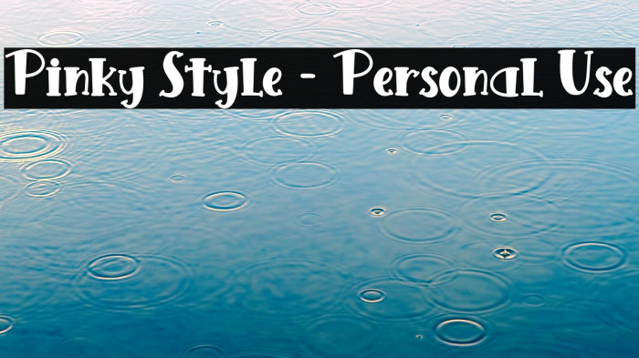 Pinky Style - Personal Use Example 3