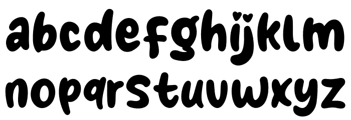 Pinky Style Font LOWERCASE