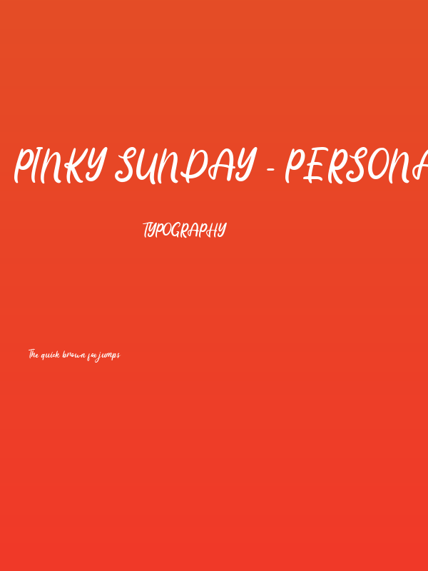 Pinky Sunday - Personal Use Poster