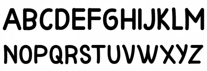 Pinky Unicorn Schriftart Groß
