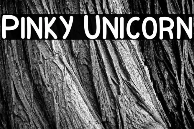 Pinky Unicorn Font examples