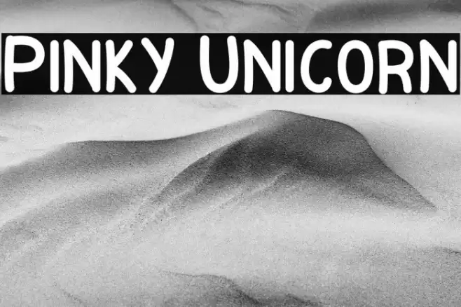 Pinky Unicorn Font examples