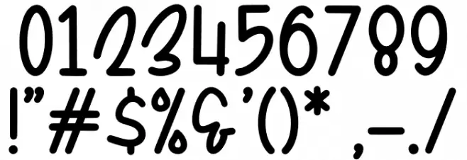 Pinkyboy Font OTHER CHARS