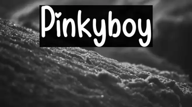 Pinkyboy Font examples