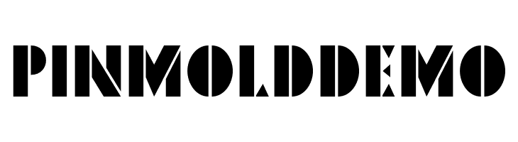 PinmoldDEMO Descarca Fonturi Gratis