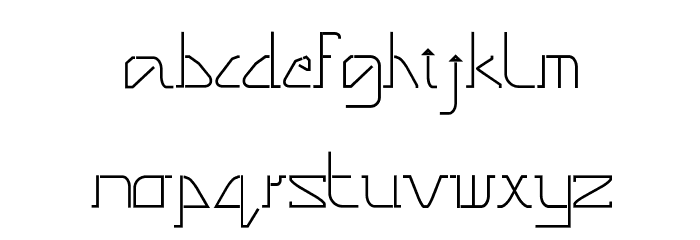 Pinnacle-Regular Font LOWERCASE