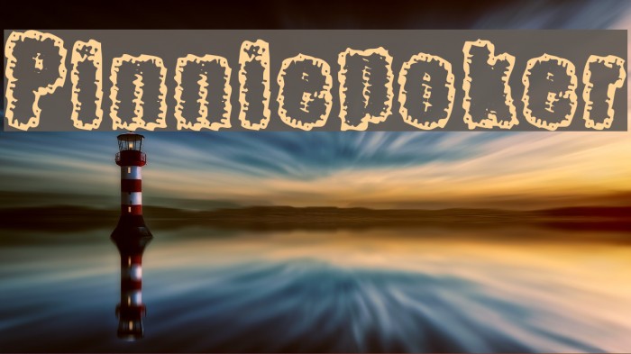 Pinniepoker Font examples