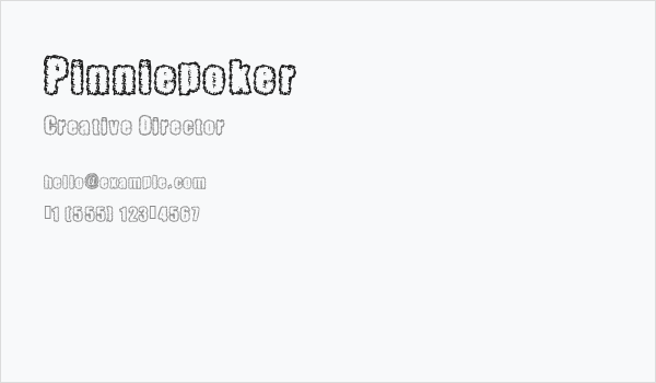 Pinniepoker Business Card