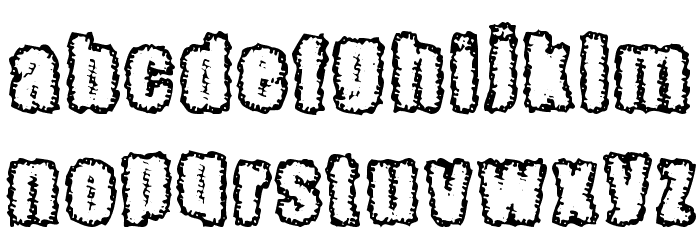 Pinniepoker Font LOWERCASE
