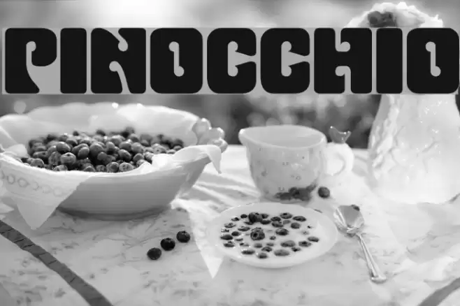 Pinocchio Font examples