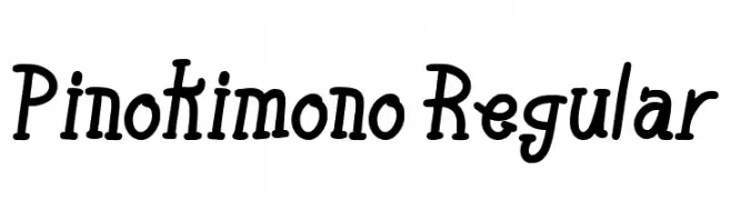 Pinokimono Regular  Frei Schriftart Herunterladen