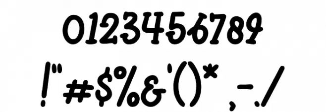 Pinokimono-Regular Font OTHER CHARS