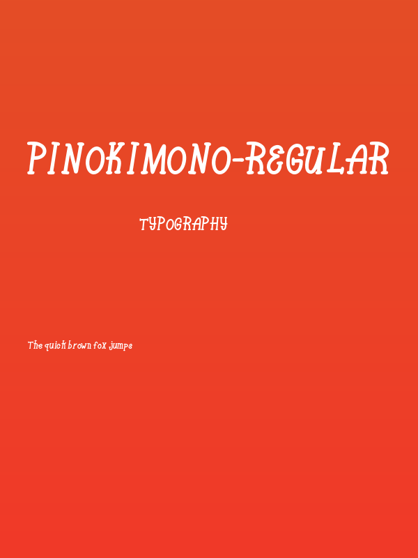 Pinokimono-Regular Poster