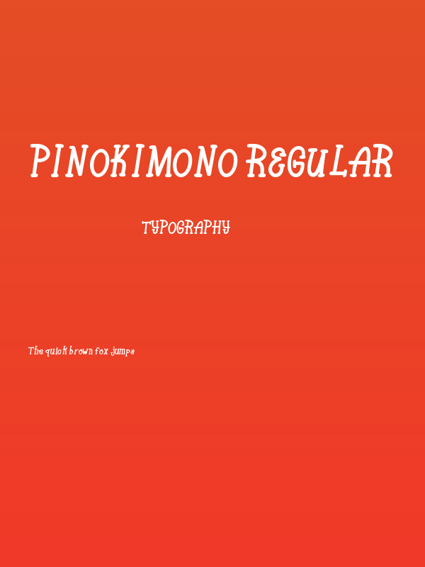 Pinokimono Regular Poster
