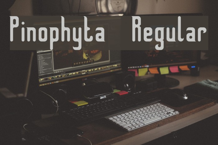 Pinophyta Regular Font examples