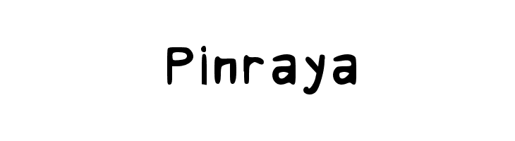 Pinraya  免费字体下载