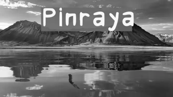 Pinraya Font examples