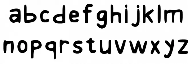 Pinraya 字体 小写