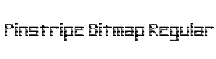Pinstripe Bitmap Regular  Скачать бесплатные шрифты