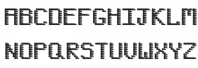 Pinstripe Bitmap Regular フォント 大文字