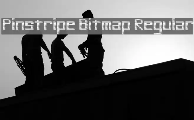 Pinstripe Bitmap Regular Font examples