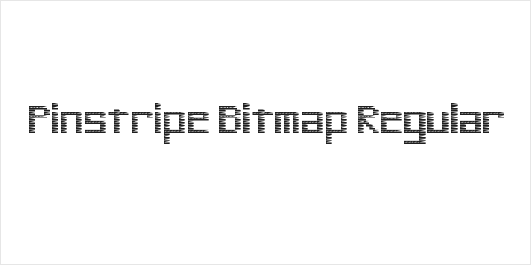 Pinstripe Bitmap Regular Logo