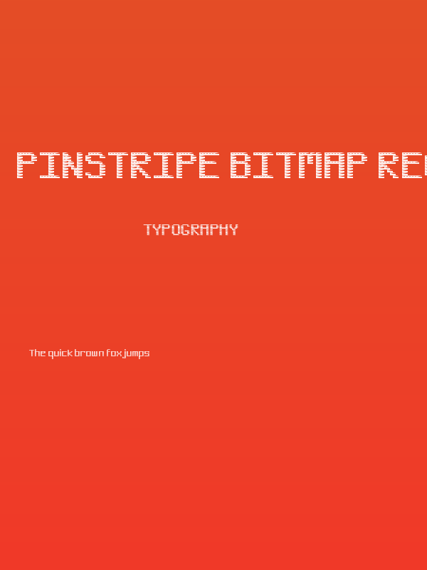 Pinstripe Bitmap Regular Poster