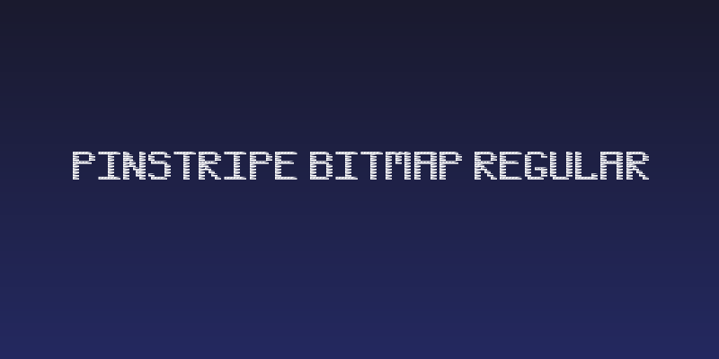 Pinstripe Bitmap Regular Social Header