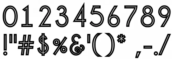 Pinstripe Limo Font OTHER CHARS