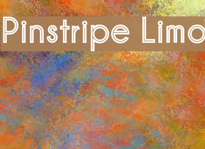 Pinstripe Limo Font examples