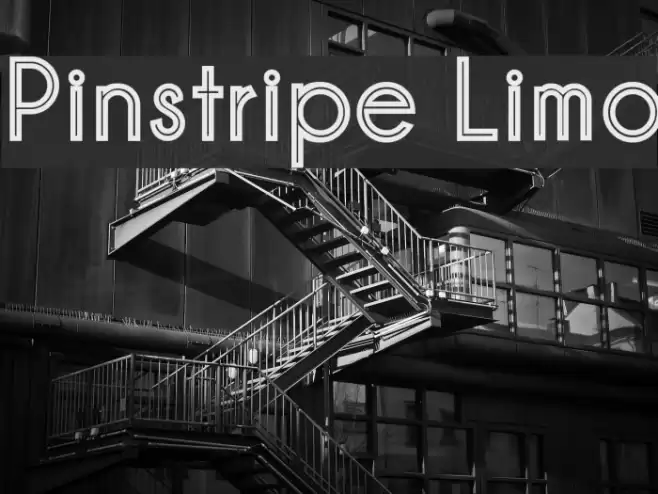 Pinstripe Limo Font examples
