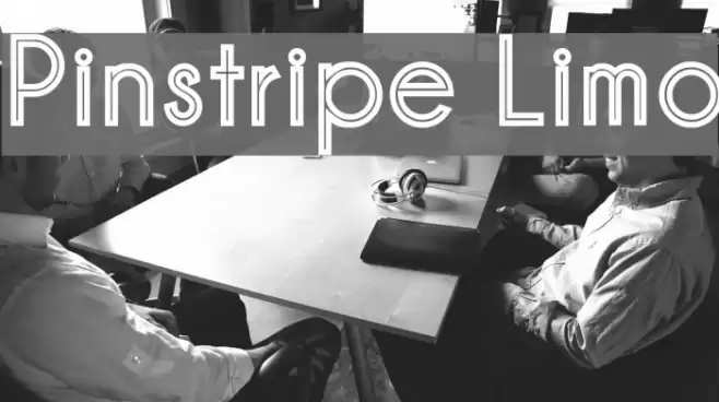 Pinstripe Limo Font examples