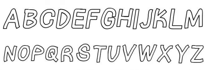 Pinstriping Tape Italic 字体 大写