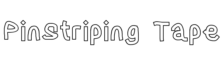 Pinstriping Tape Font