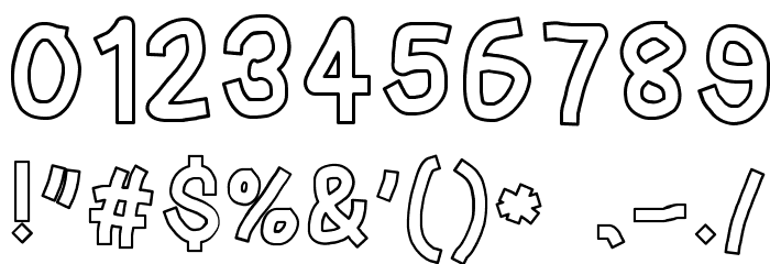 Pinstriping Tape Font OTHER CHARS